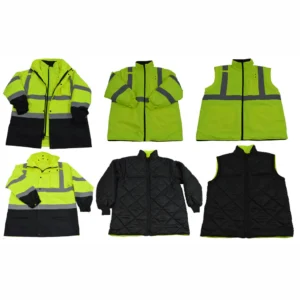 High-visibility jackets in various styles.