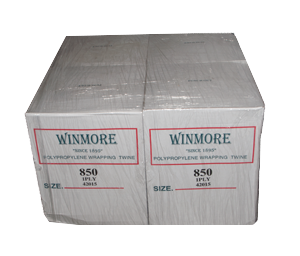 Two stacked boxes of Winmore twine.